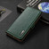 iPhone 13 mini KHAZNEH Side-Magnetic Litchi Genuine Leather RFID Case  - Green