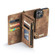 iPhone 13 mini CaseMe-008 Detachable Multifunctional Horizontal Flip Leather Case with Card Slot & Holder & Zipper Wallet & Photo Frame  - Brown
