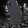 iPhone 13 mini Aurora Series Lens Protector + Metal Frame Protective Case  - Black Red