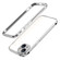 iPhone 13 mini Aurora Series Lens Protector + Metal Frame Protective Case  - Silver