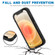 iPhone 13 mini RedPepper Transparent Dot Shockproof Waterproof PC + TPU Protective Case  - Black