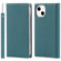 iPhone 13 mini Litchi Texture Genuine Leather Phone Case With Lanyard & Holder & Card Slots & Wallet  - Sky Blue