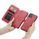 iPhone 13 mini CaseMe 007 Multifunctional Detachable Billfold Phone Leather Case  - Red