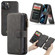 iPhone 13 mini CaseMe 007 Multifunctional Detachable Billfold Phone Leather Case  - Black