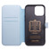 iPhone 13 mini QIALINO Magnetic Buckle Phone Leather Case with Card Slot  - Sierra Blue
