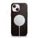 iPhone 13 mini ICARER Oil Wax Texture MagSafe Magnetic Three-coverage Cowhide Phone Case  - Coffee