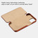iPhone 13 mini ICARER First Layer Cowhide Horizontal Flip Phone Case  - Brown