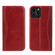 iPhone 13 mini Genuine Leather Horizontal Flip Leather Case with Holder & Card Slots & Wallet  - Wine Red