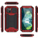 iPhone 13 mini R-JUST Sliding Camera Shockproof Life Waterproof Dust-proof Metal + Silicone Protective Case with Holder  - Red