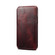 iPhone 13 mini Denior Oil Wax Top Layer Cowhide Simple Flip Leather Case - Dark Red
