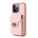 iPhone 12 / 12 Pro Card Slot Leather Phone Case - Pink