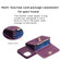 iPhone 12 / 12 Pro Horizontal Metal Buckle Wallet Rhombic Leather Phone Case - Dark Purple