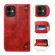 iPhone 12 / 12 Pro Baroque Simple Horizontal Flip Leather Case with Holder & Card Slots & Wallet - Red