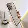 iPhone 12 Camera Protector Buckle Frosted Glass Phone Case - Silver