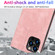 iPhone 12 Pro Wireless Charging Magsafe Leather Phone Case - Pink