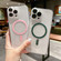 iPhone 12 MagSafe Magnetic Transparent PC + Glass Lens Film Phone Case - Silver