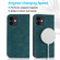 iPhone 12 Wireless Charging Magsafe Leather Phone Case - Blue