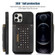 iPhone 12 Pro Three-fold RFID Leather Phone Case with Lanyard - Black