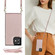 iPhone 12 / 12 Pro Cross-body Square Double Buckle Flip Card Bag TPU+PU Case with Card Slots & Wallet & Photo & Strap - Rose Gold