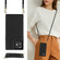 iPhone 12 / 12 Pro Cross-body Square Double Buckle Flip Card Bag TPU+PU Case with Card Slots & Wallet & Photo & Strap - Black