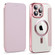 iPhone 12 Pro MagSafe Magnetic RFID Anti-theft Leather Phone Case - Pink