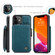 iPhone 12 / 12 Pro CaseMe C20 Multifunctional PC + TPU Protective Case with Holder & Card Slot & Wallet - Blue