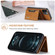 iPhone 12 / 12 Pro DG.MING M2 Series 3-Fold Multi Card Bag + Magnetic Back Cover Shockproof Case with Wallet & Holder Function - Brown