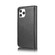 iPhone 12/12 Pro DG.MING Crazy Horse Texture Detachable Magnetic Leather Case - Black