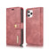 iPhone 12/12 Pro DG.MING Crazy Horse Texture Detachable Magnetic Leather Case - Red