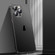 iPhone 12 Pro Spring Buckle Metal Frosted Phone Case - Black