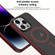 iPhone 12 / 12 Pro Brilliant Series MagSafe Micro-frosted Anti-fingerprint PC Phone Case - Purplish Red