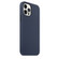 iPhone 12 / 12 Pro Magnetic Liquid Silicone Full Coverage Shockproof Magsafe Case with Magsafe Charging Magnet - Navy Blue