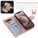 iPhone 12 / 12 Pro Litchi Texture Magnetic Detachable Wallet Leather Phone Case - Rose Gold