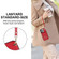 iPhone 12 Pro Anti-theft RFID Card Slot Phone Case - Red