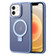 iPhone 12 Skin Feel MagSafe Magnetic Holder Phone Case - Blue