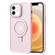 iPhone 12 Skin Feel MagSafe Magnetic Holder Phone Case - Pink
