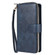 iPhone 12 / 12 Pro Zipper Wallet Bag Horizontal Flip PU Leather Case with Holder & 9 Card Slots & Wallet & Lanyard & Photo Frame - Blue