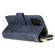 iPhone 12 / 12 Pro Zipper Wallet Bag Horizontal Flip PU Leather Case with Holder & 9 Card Slots & Wallet & Lanyard & Photo Frame - Blue