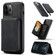 iPhone 12 / 12 Pro JEEHOOD Magnetic Zipper Horizontal Flip Leather Case with Holder & Card Slot & Wallet - Black