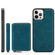 iPhone 12 / 12 Pro JEEHOOD Magnetic Zipper Horizontal Flip Leather Case with Holder & Card Slot & Wallet - Blue