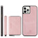 iPhone 12 / 12 Pro JEEHOOD Magnetic Zipper Horizontal Flip Leather Case with Holder & Card Slot & Wallet - Pink