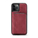 iPhone 12 / 12 Pro JEEHOOD Magnetic Zipper Horizontal Flip Leather Case with Holder & Card Slot & Wallet - Red