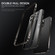iPhone 12 Stainless Steel Frame Transparent TPU Phone Case - Black