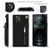 iPhone 12 / 12 Pro Cross-body Zipper Square TPU+PU Back Cover Case with Holder & Card Slots & Wallet & Strap - Black