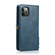 iPhone 12 / 12 Pro Multiple Card Slots Detachable Magnetic Horizontal Flip Leather Case with Card Slots & Holder & Wallet - Navy Blue