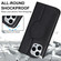 iPhone 12 / 12 Pro Rhombic MagSafe RFID Anti-Theft Wallet Leather Phone Case - Black