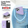 iPhone 12 / 12 Pro Rhombic MagSafe RFID Anti-Theft Wallet Leather Phone Case - Purple