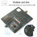 iPhone 12 / 12 Pro Multiple Card Slots Detachable Magnetic Horizontal Flip Leather Case with Card Slots & Holder & Wallet - Dark Green