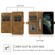 iPhone 12 / 12 Pro Multiple Card Slots Detachable Magnetic Horizontal Flip Leather Case with Card Slots & Holder & Wallet - Brown