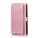 iPhone 12 / 12 Pro Multiple Card Slots Detachable Magnetic Horizontal Flip Leather Case with Card Slots & Holder & Wallet - Rose Gold